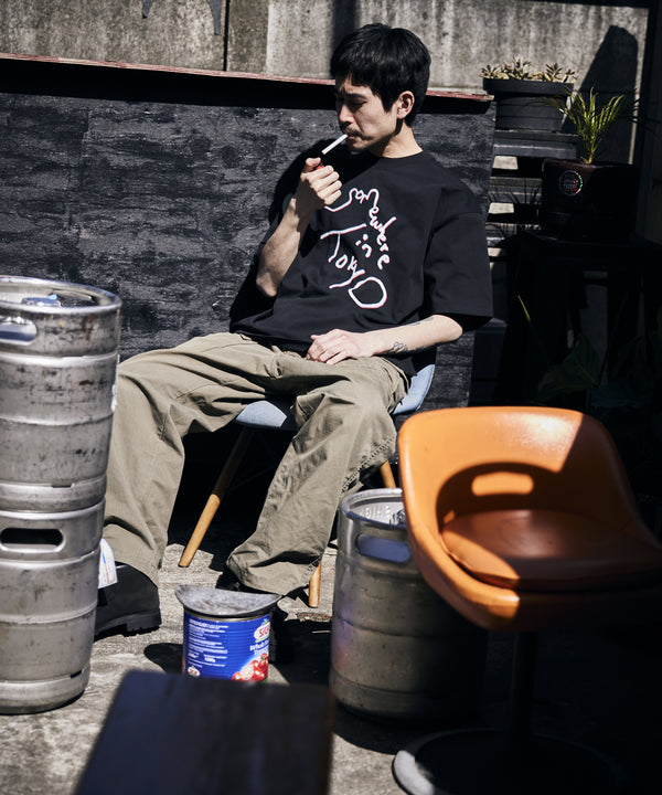 Anaglyph Logo Tee / Designed by Tomoo Gokita / Black