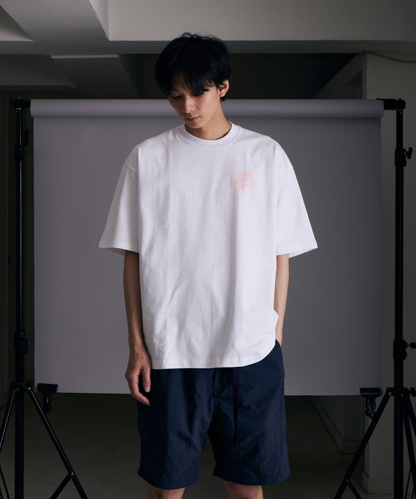 Logo Tee Designed by Shinya Nakahara / White Pink