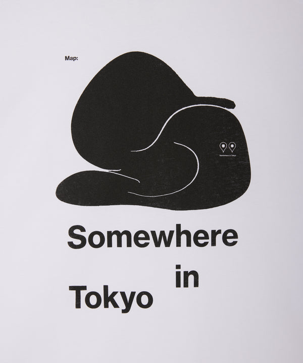 Somewhere Map Tee / Designed by Kamikene / White
