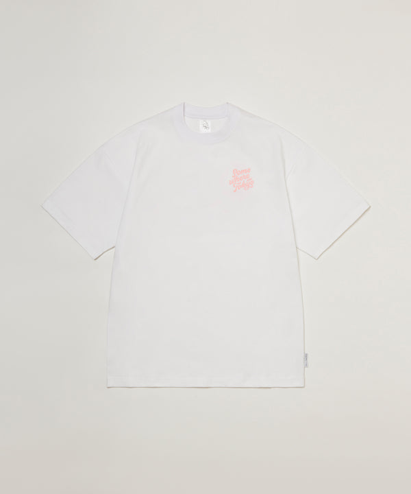 Logo Tee Designed by Shinya Nakahara / White Pink