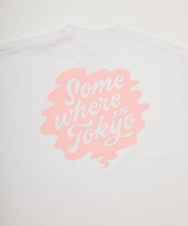 Logo Tee Designed by Shinya Nakahara / White Pink
