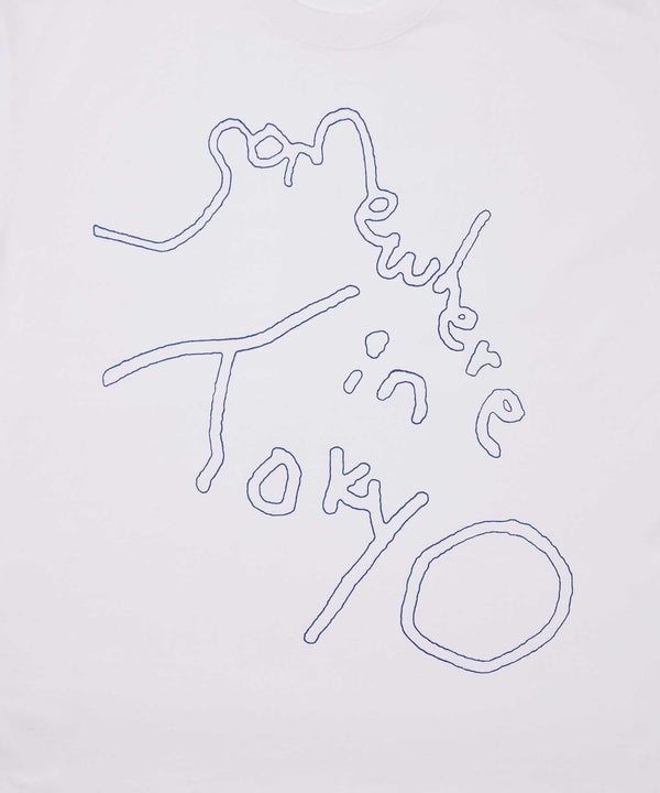 Big Logo Tee / Designed by Tomoo Gokita - White x Navy