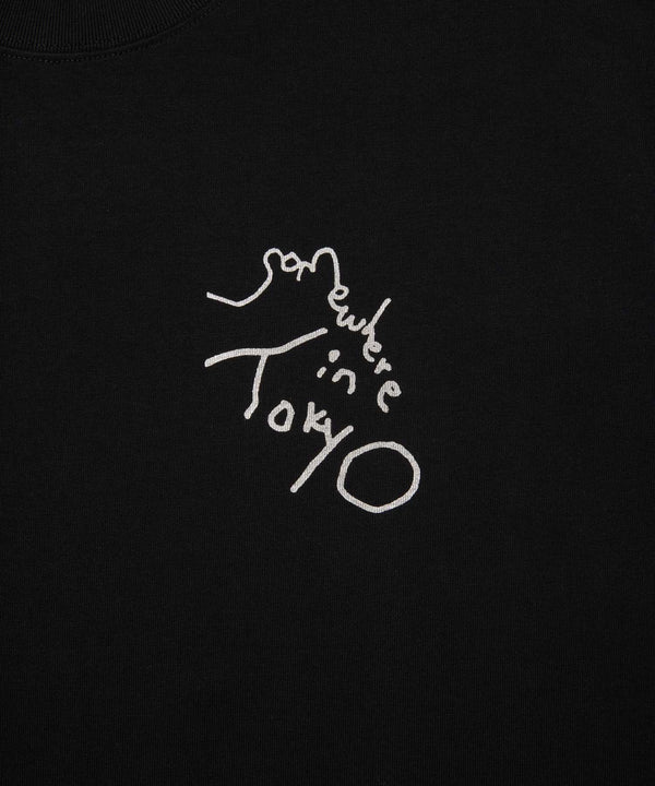 Small Logo Tee / Designed by Tomoo Gokita - Black x Silver