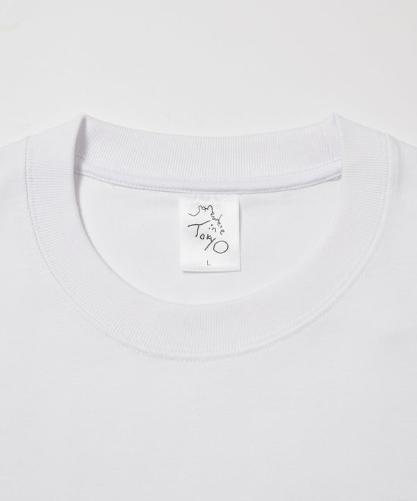 Small Logo Tee / Designed by Tomoo Gokita / White x Chacord