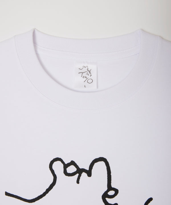9.6oz Logo Tee / Designed by Tomoo Gokita - White x Black