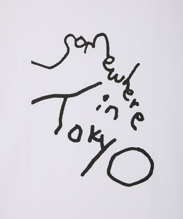 9.6oz Logo Tee / Designed by Tomoo Gokita - White x Black