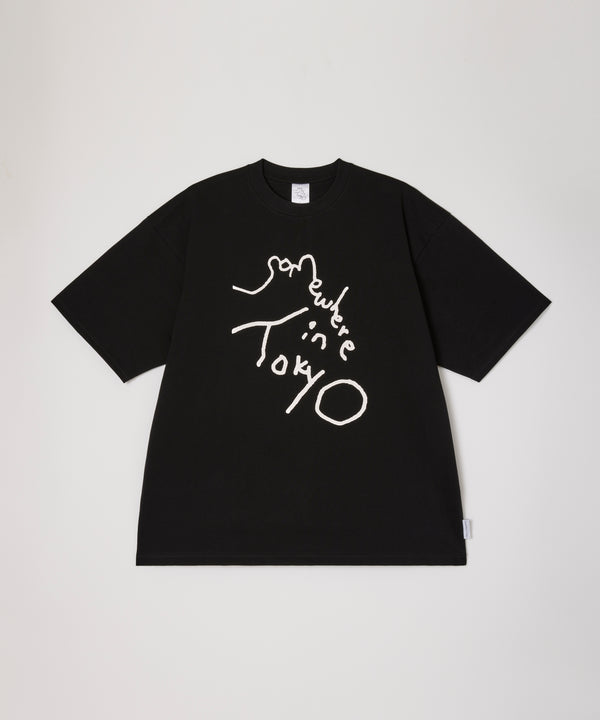 9.6oz Logo Tee / Designed by Tomoo Gokita - Black x White