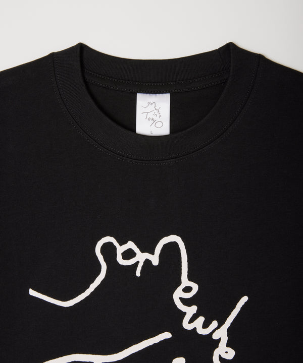 9.6oz Logo Tee / Designed by Tomoo Gokita - Black x White