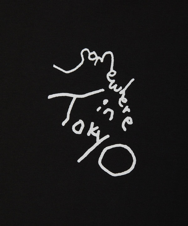 Small Logo Tee / Designed by Tomoo Gokita / Black x White