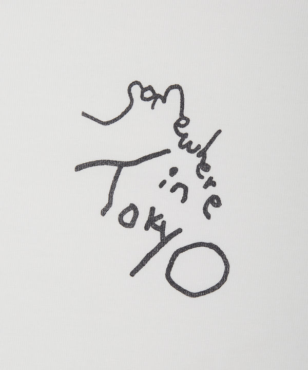 Small Logo Tee / Designed by Tomoo Gokita / White x Chacord