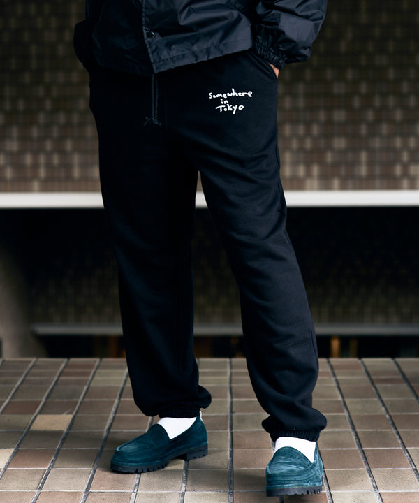 Hand Writting Logo Sweat Pants Designed by Tomoo Gokita