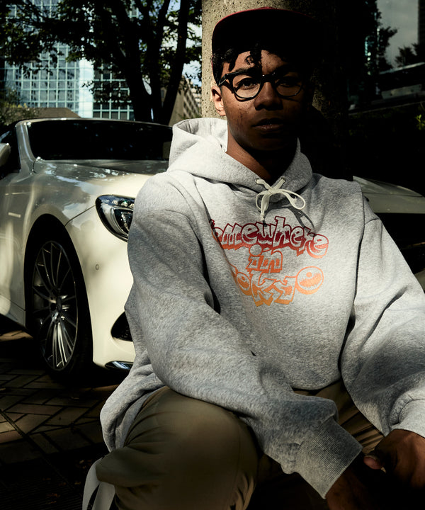 Gradation Logo Hoodie designed by KANAT TURBO