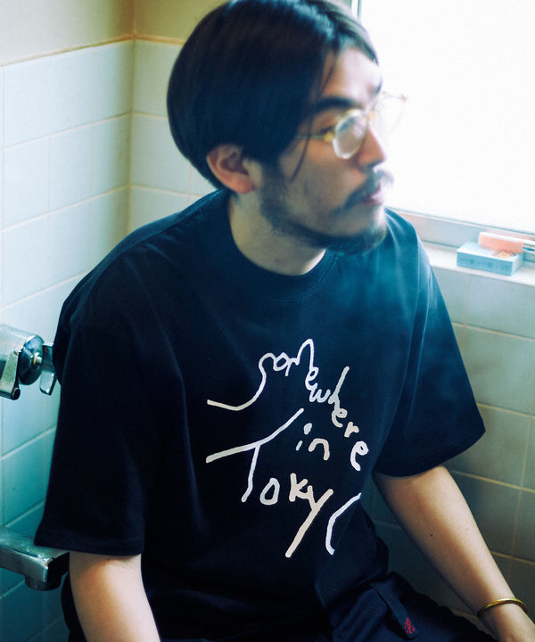 9.6oz Logo Tee / Designed by Tomoo Gokita - Black x White