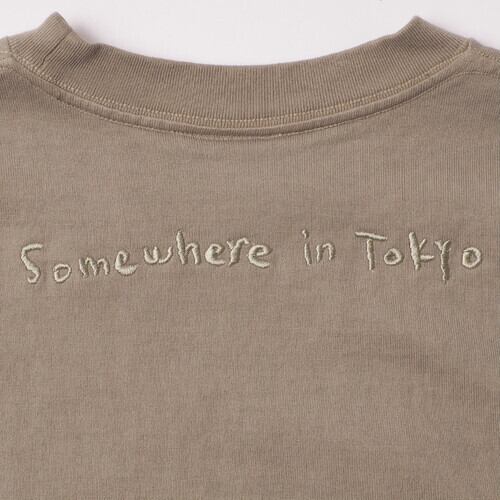 Garment Dye Embroidery Cropped Sleeve