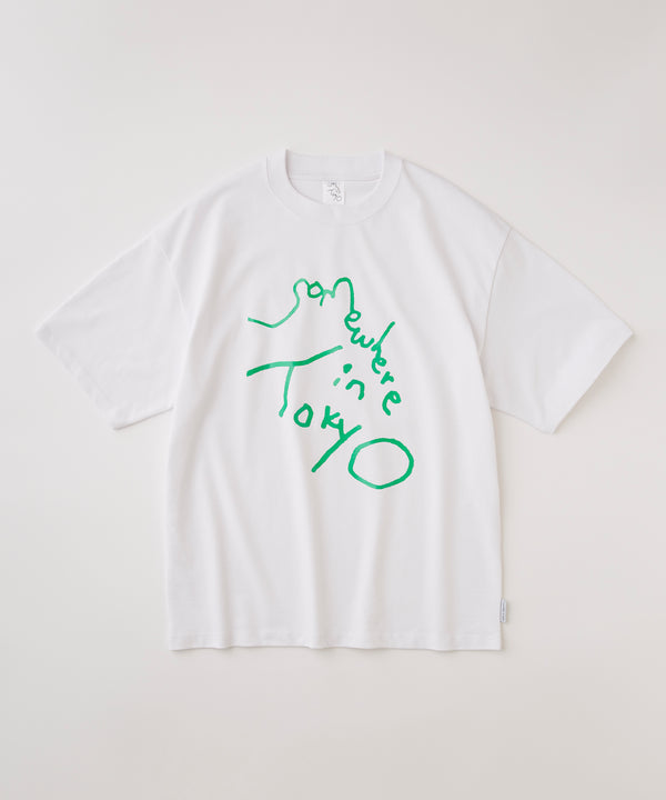 9.6oz Logo Tee - White x Neon Green