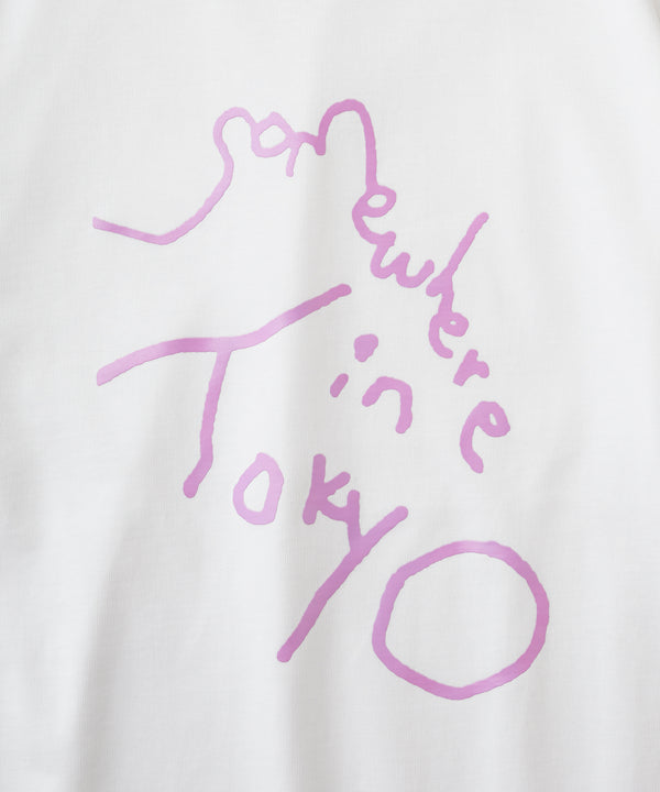 9.6oz Logo Tee - White x Neon Purple