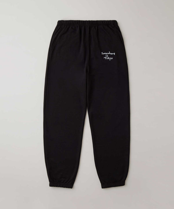 Hand Writting Logo Sweat Pants Designed by Tomoo Gokita