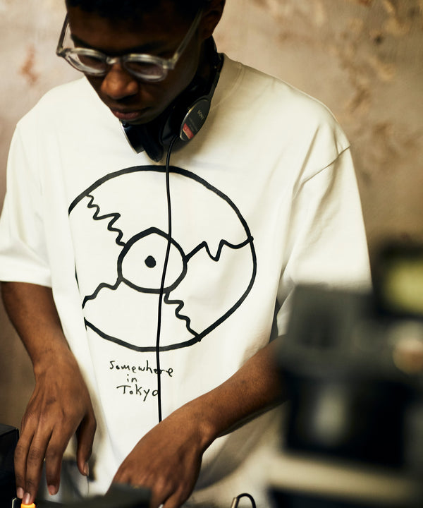 Record Logo Tee Designed by Tomoo Gokita / White