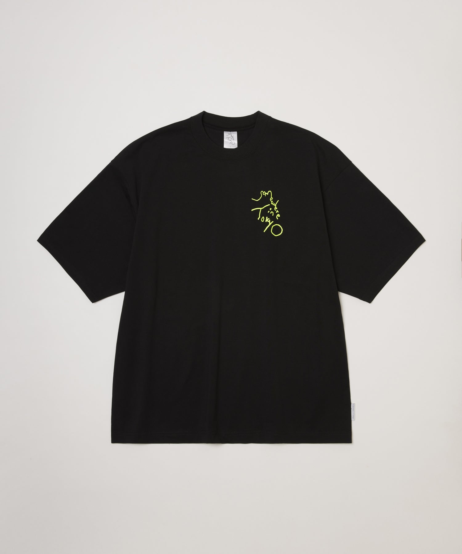 Small Logo Tee / Designed by Tomoo Gokita / Black x Yellow