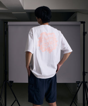 Logo Tee Designed by Shinya Nakahara / White Pink