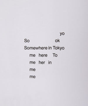 Somewhere Map Tee / Designed by Kamikene / White