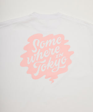 Logo Tee Designed by Shinya Nakahara / White Pink