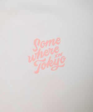 Logo Tee Designed by Shinya Nakahara / White Pink