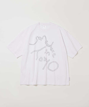 Big Logo Tee / Designed by Tomoo Gokita - White x Black
