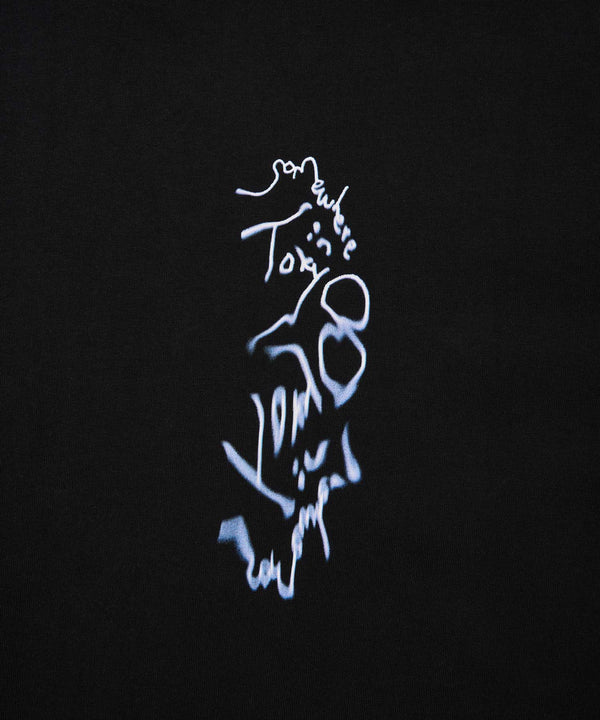 Melt Logo Large Tee  / Designed by Tomoo Gokita - Black