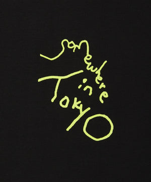 Small Logo Tee / Designed by Tomoo Gokita / Black x Yellow
