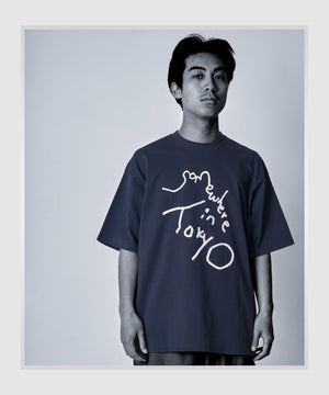 9.6oz Logo Tee / Designed by Tomoo Gokita - Black x White
