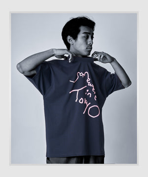Logo Tee / Designed by Tomoo Gokita / Black x Lite Pink