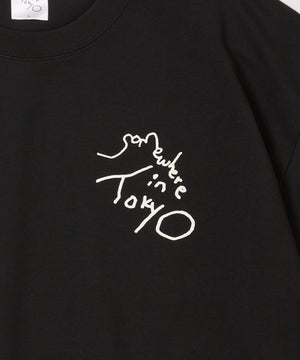 Small Logo Tee / Designed by Tomoo Gokita - Black x Glow Dark