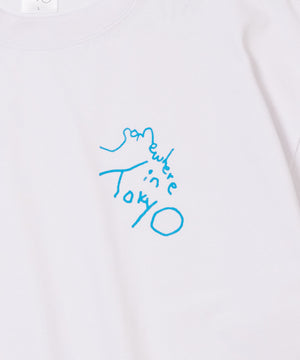 Small Logo Tee / Designed by Tomoo Gokita - White x Blue