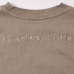 Garment Dye Embroidery Cropped Sleeve