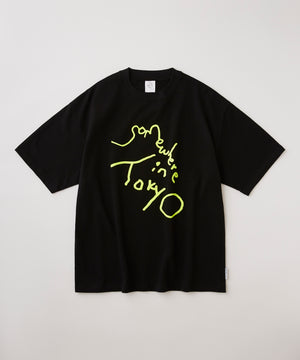 9.6oz Logo Tee - Black x Neon Yellow
