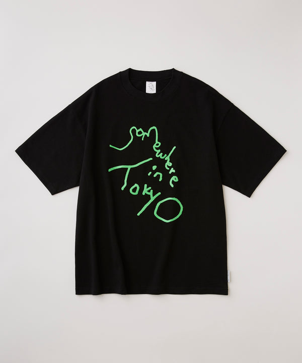 9.6oz Logo Tee - Black x Neon Green