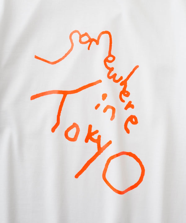9.6oz Logo Tee - White x Neon Orange