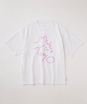 9.6oz Logo Tee - White x Neon Purple