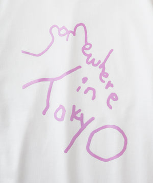 9.6oz Logo Tee - White x Neon Purple