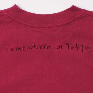 Garment Dye Embroidery Cropped Sleeve