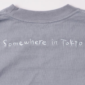 Garment Dye Embroidery Cropped Sleeve